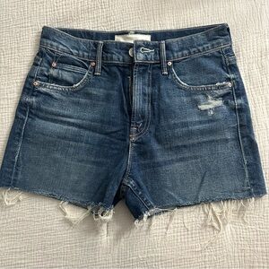 MOTHER Denim Shorts Size 24 BNWT style “The Dutchie Short Fray”